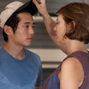 The Walking Dead, Lauren Cohan, Steven Yeun The Walking Dead, Lauren Cohan, Steven Yeun